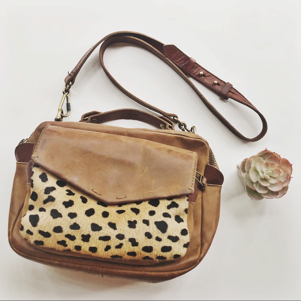 ⭐️SALE⭐️Madewell “Eaton” bag - leather + calf hair